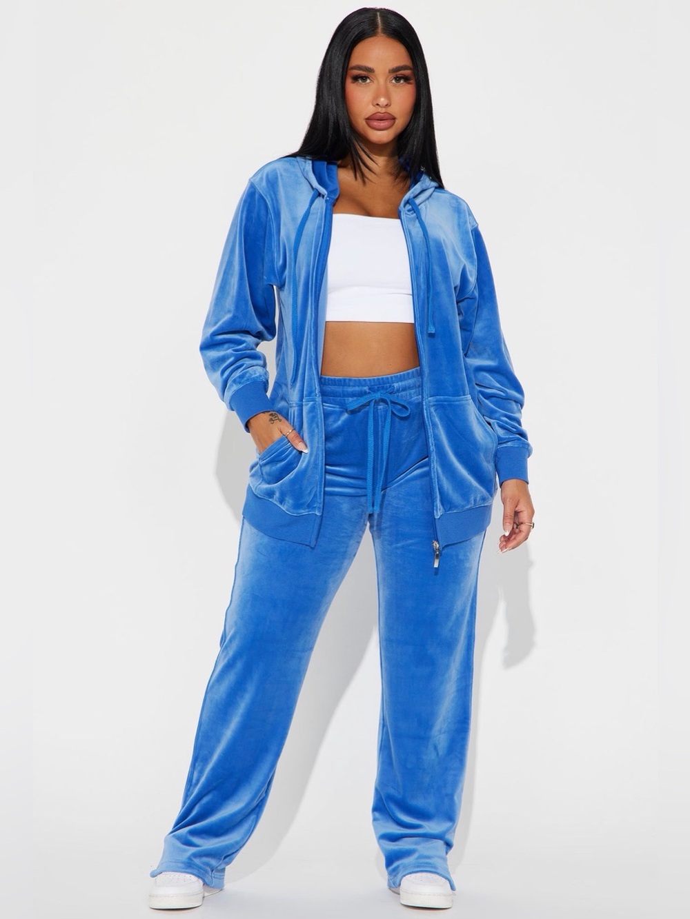 Fashion Nova Blue Tracksuit/ Cheetah Girls